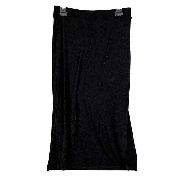 Sincerely Jules NWT Womens L Black Twist-Front Cropped Top Midi-Maxi Skirt Set - Picture 5 of 16